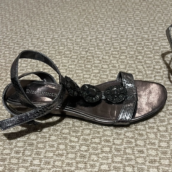 Silver metallic sandals - Picture 2 of 4